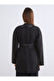 Two Mt Shop Quality Lcw Vision Black Denim Straight Oversize Women's Jean Jacket - 4