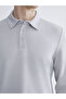 Polo Neck Long Sleeve Men's T-Shirt - 3