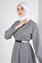 فستان مطاطي بأصفاد منقوشة 43721 - 2