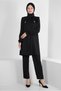 STONE DETAILED WAIST RUBBERED DOUBLE PANT SUIT 43910 - 2