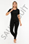 Unisex Original Thermal Sauna Bottom Top Zippered Short Sleeve Tights Sweating Tracksuit Set - 2