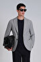 سترة دانيال سبورتس للرجال بقصة ضيقة باللون الرمادي الفاتح - 5