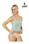 6808 Line Report Combed Cotton Camisole with Pads Crop 6-Piece Set - 2