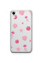 iPhone Xr Compatible Pink Sea Theme Patterned Transparent Phone Case