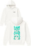 I Am One Who Design Printed Oversized White Hooded Sweatshirt