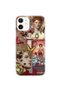iPhone 12 Mini Compatible Himeros Patterned Transparent Phone Case
