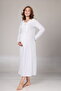 Winter Gray Melange Maternity Nightgown Set - 3