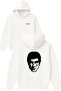 Alpacino Tony Design Printed Oversized White Hooded Sweatshirt