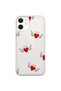 iPhone 12 Compatible Angel Heart Pattern Transparent Phone Case