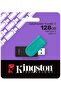 ذاكرة USB من نوع DataTraveler Exodia S بسعة 128 جيجابايت، USB 3.2 الجيل الأول، منفذ USB من النوع A، باللون الأسود/الفيروزي - 3