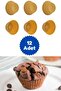 Yellow 12-Piece Silicone Mini Brownie Mold - Muffin Mold 12 Piece Cupcake Cake Mold