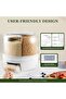 6-Grid Rotating Grain Dispenser - 360° Rotating Rice & Grain Storage Container - 5