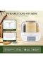 6-Grid Rotating Grain Dispenser - 360° Rotating Rice & Grain Storage Container - 7