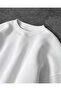 Unisex Basic 0 Crew Neck Unprinted Plain Oversize Wide Loose 3 Thread 100% Cotton Sweatshirt - 3