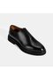 Men's Black Lace-Up Leather Classic Groom Shoes - 5