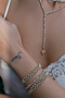 Double Color Dorika Chain Detailed Bracelet - 4