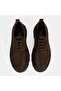 Men's Brown Lace-Up Nubuck Leather Shoes - 7