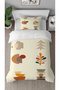 Geometric Line Leaf Pattern Printed Special Design Single Stylish Duvet Cover Set Without Sheets