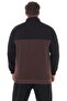 Men's Plus Size Suitable for up to 154 Kilos Size 2 Thread Stand Collar Zipper Tracksuit Set - 6