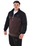 Men's Plus Size Suitable for up to 154 Kilos Size 2 Thread Stand Collar Zipper Tracksuit Set - 2