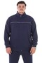 Men's Plus Size Suitable for up to 154 Kilos Size 2 Thread Stand Collar Zipper Tracksuit Set