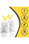 Drawstring Bin Disposable Liners, 4 Gallon, 45 x 50 cm, 75 Count - 3