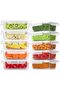 Glass Meal Prep Containers (Set of 4 - 1040ML) - 5