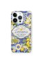 iPhone 16 Pro Compatible Lemon Patterned Transparent Phone Case