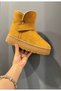 Ucg Model High-Sole Fur-Lined Suede Winter Women's Boots with Cirt Tape - 2