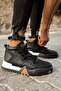 Ch057X Ghost Line Men's Sports Casual Lace-Up Leather Boots Csbt - Black - 3