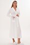 Mecit 6306 Ecru Women's Long Dressing Gown
