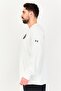 Men Loose Fit Long Sleeve Outdoor Sweatshirt, White - 2