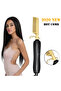 Professional Hair Straighteners Electric Hot Comb Curler Brush Heating Comb - 2