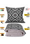 Ethnic Modern Pattern Tv Blanket Optional Decorative Pillow Cushion 2 in 1 Blanket