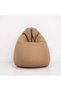 Oxford XL Bean Bag Chair - Beige PVC Fabric, Foam Filling, 2-Year Warranty - 3