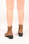 Lace-Up Zippered Thermo Sole Genuine Leather Heeled Boots 336-1233 Women's Boots - 4