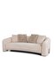 Zairah 3 Seater Fabric Sofa - Beige, Solid Wood Frame, Stylish & Comfortable, 2 Year Warranty - 2
