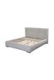 Fritz 180x200 King Bed in Light Grey - Foam Fabric Bed with Slats, 2-Year Warranty - 5