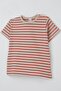 Boy's T-Shirt with Patches and Stripes, Ages 1-4, Beige - 3