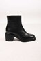 Laceless Zippered Thermo Sole Genuine Leather Heeled Boots 336-1231 Women's Boots - 5