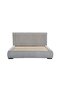 Fritz 150x200 Queen Bed in Light Grey - Foam Fabric Bed with Slats, 2-Year Warranty - 2