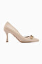 Misa Beige Buckle Women's Stiletto - 2