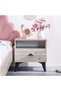 Bliss 1-Drawer Nightstand - Oak & Pink - Stylish Bedroom Storage with 5-Year Warranty - 8
