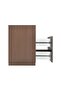 Ronin Night Stand with Wireless Charger & LED Light - Walnut/Bronze - 2 Drawers, 2-Year Warranty - 4