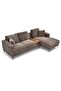 Urvi Fabric Right Corner Sofa - Grey, Stylish Wood Frame, 2-Year Warranty, Ideal for Living Room - 7