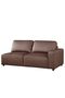 Tokishi Corner Full Leather Sofa - Tan, 3-Seater, Stylish & Durable, 2-Year Warranty, L106xW168cm - 6
