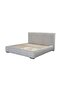 Fritz 180x200 King Bed in Light Grey - Foam Fabric Bed with Slats, 2-Year Warranty - 6
