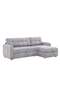 Jaizell Reversible Fabric Corner Sofa Bed with Storage - Grey, 3-Seater, Plywood, 2-Year Warranty - 8