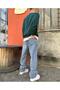 Men's Baggy Pants Wide Leg Blue Washed Baggy Jeans - 3