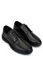 Men's Genuine Leather Black Classic Shoes - 2